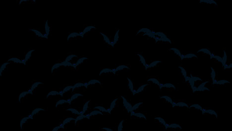 Halloween-Fledermäuse-Fliegen-Loop-Animation-Halloween-Konzeptelement-Mit-Alphakanal